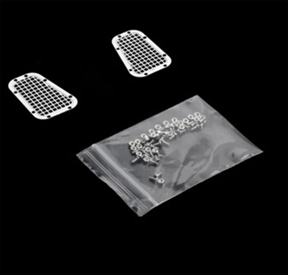 INJORA Grille d'admission à plaque antidérapante en métal pour Traxxas TRX-4 Defender