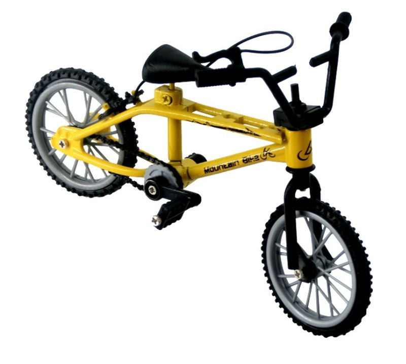 Vélo pour tricks avec les doigts jaune décoration H-SPEED 1/10