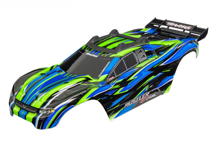 Carrosserie Rustler 4x4 VXL vert clipless - Traxxas 6785-GRN