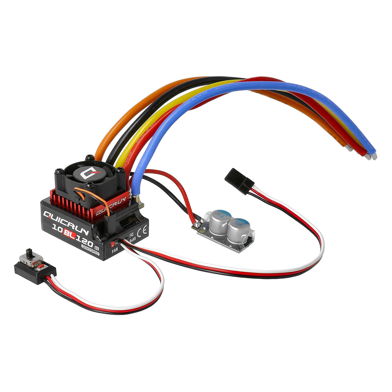 Contrôleur Hobbywing QuicRun 10BL120 G2 120A 2-3s - HW30125002