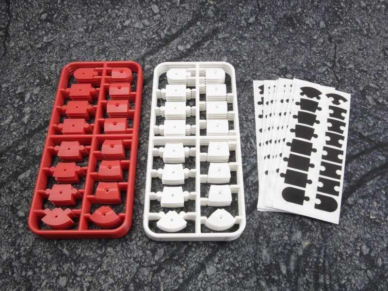 HPI 161409 Set de bordures rouge pour piste nano TTR 1/64