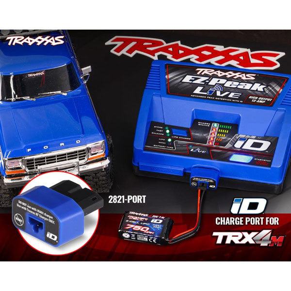Adaptateur de charge pour Lipo TRX-4M pour chargeur Traxxas - 2821-PORT
