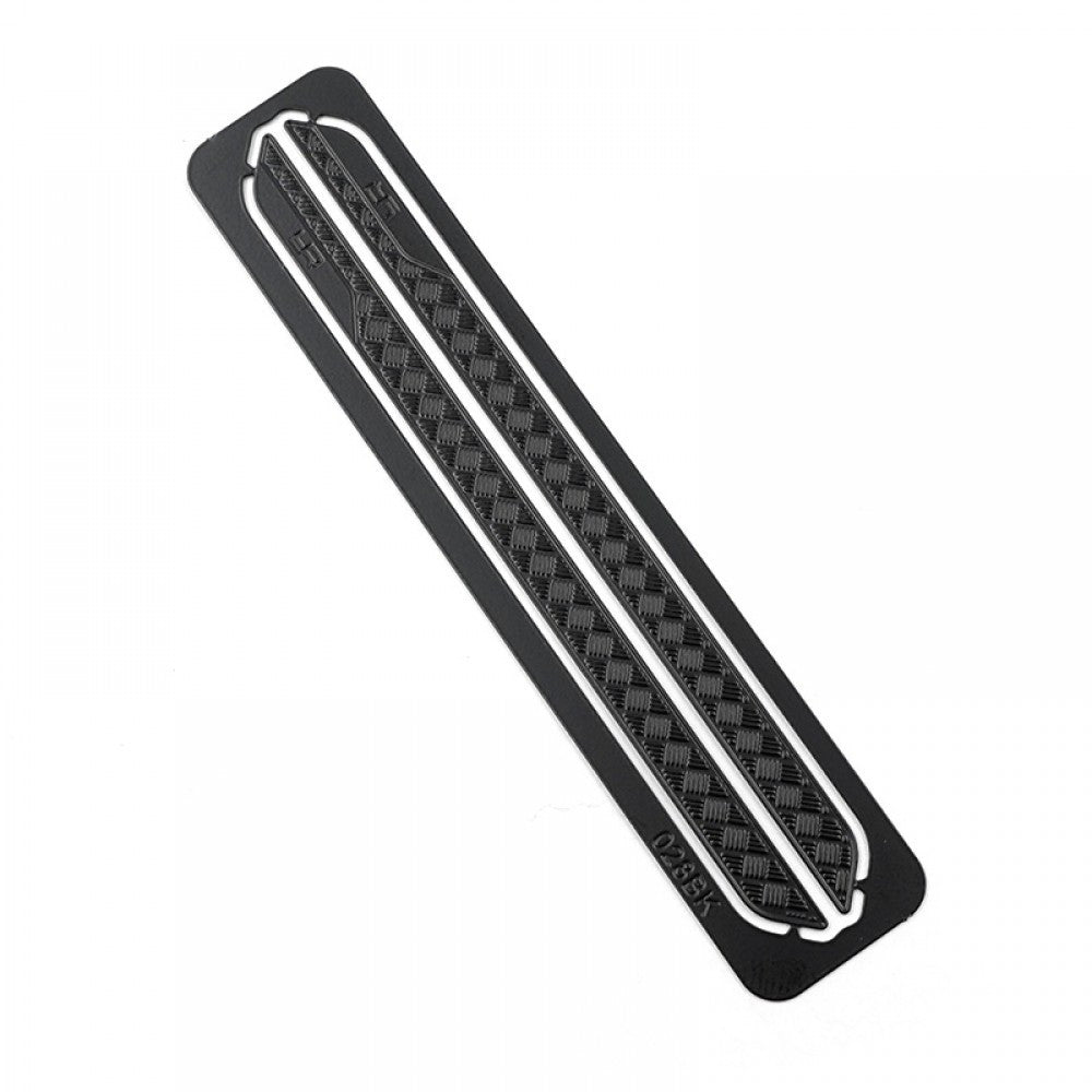 Plaque diamantée pour rails de roche en acier inoxydable pour TRX-4M Defender Bronco Yeah Racing