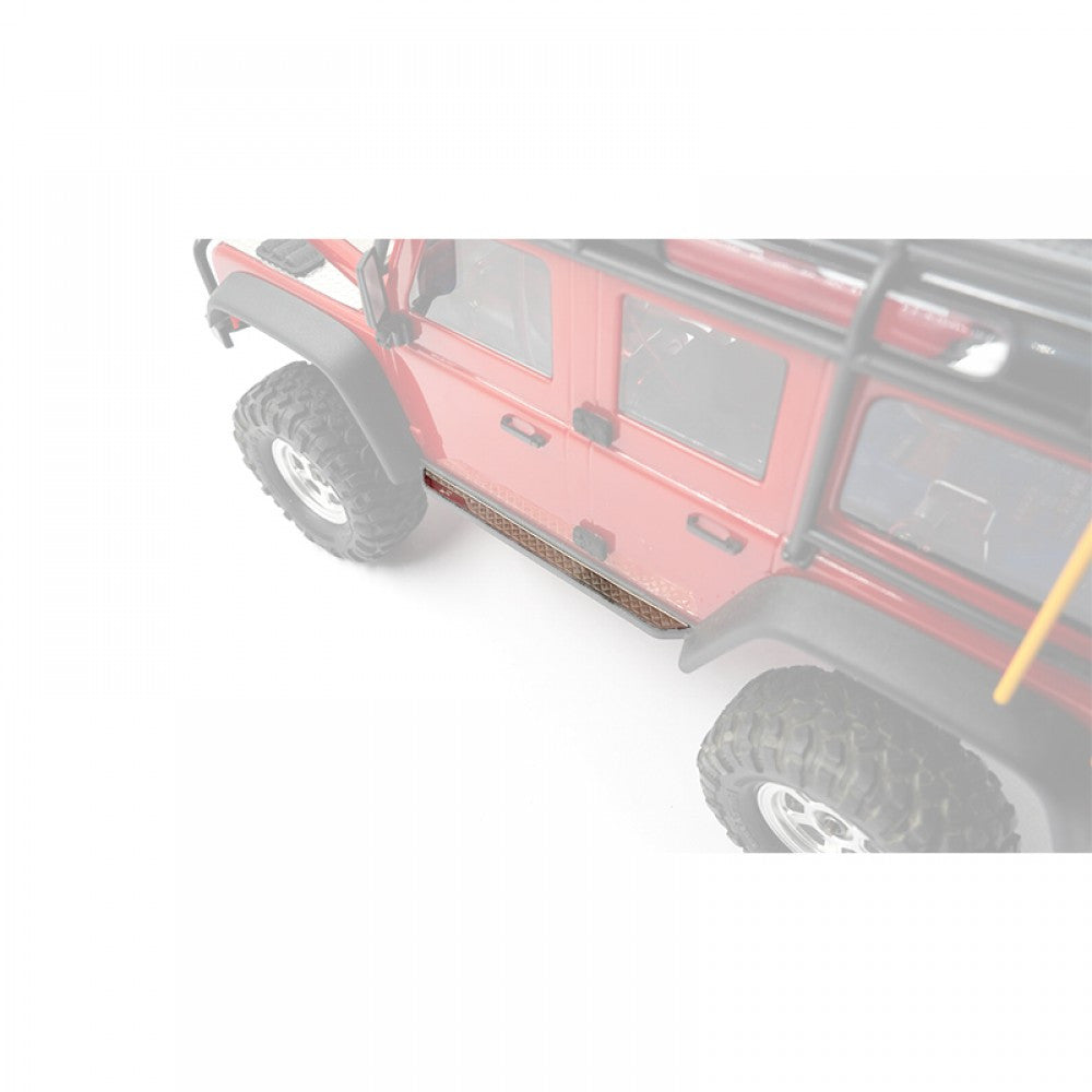 Plaque diamantée pour rails de roche en acier inoxydable pour TRX-4M Defender Bronco Yeah Racing