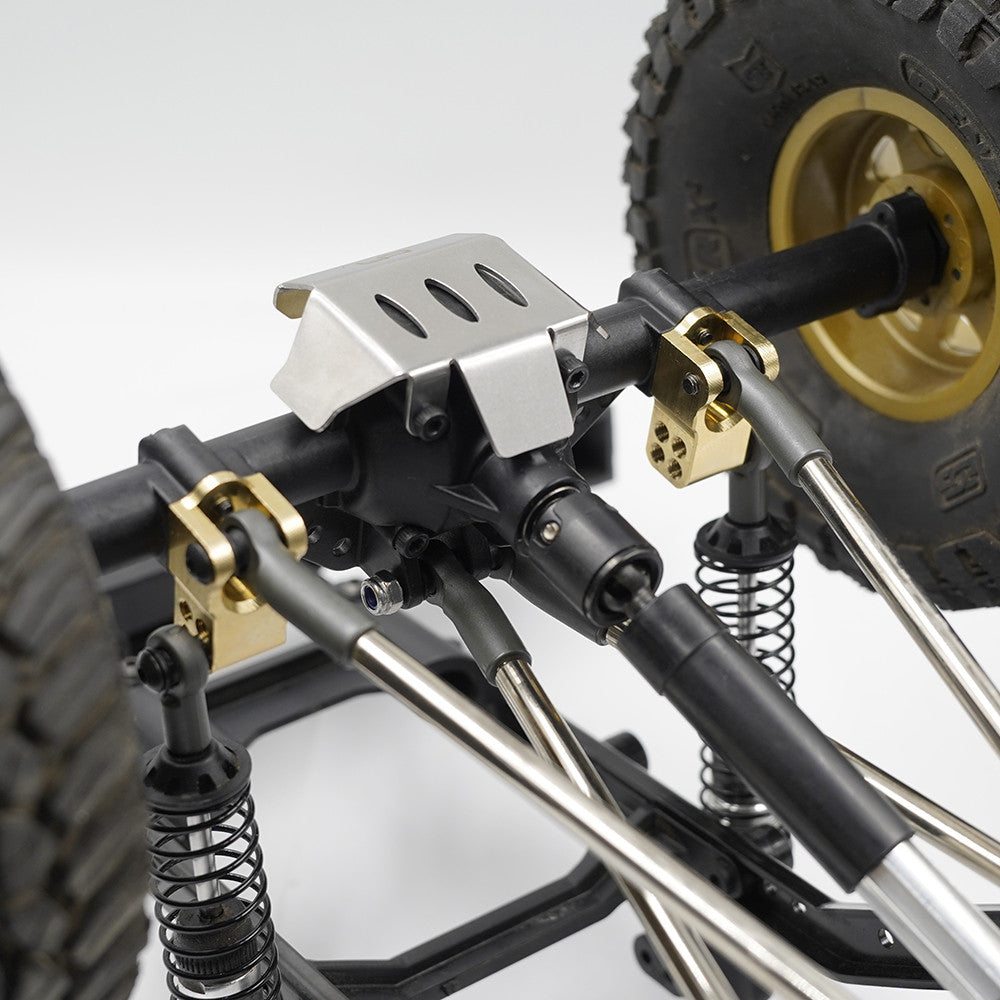 Protecteur de différentiel avant/arrière en acier inoxydable pour Element 1/10 Enduro