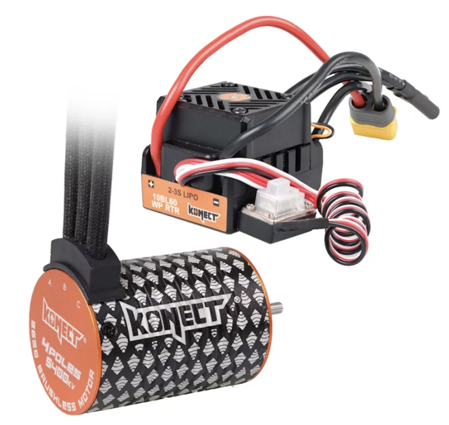 Combo brushless 60Amp WP + moteur 4P 3650SL 5400Kv - KN-COMBO-D5