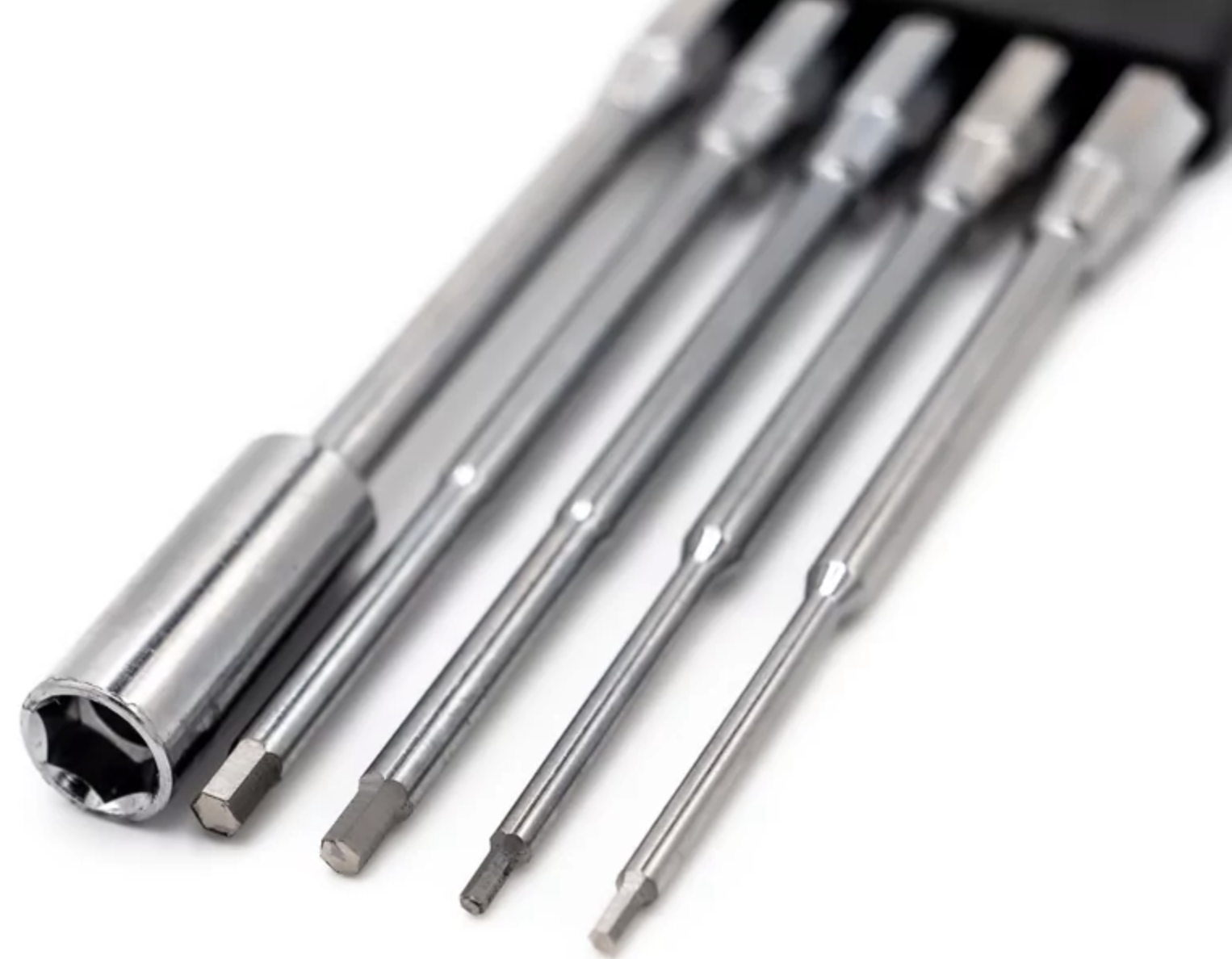 Kit d'embout de visseuse Titanium 1,5/2/2,5, 3mm et clé 7mm - HTR-417