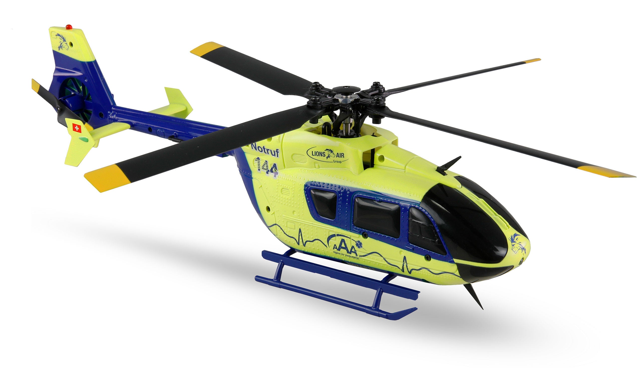 Hélicoptère ambulance aérienne AFX-135 Alpine Air 4 canaux 6G RTF