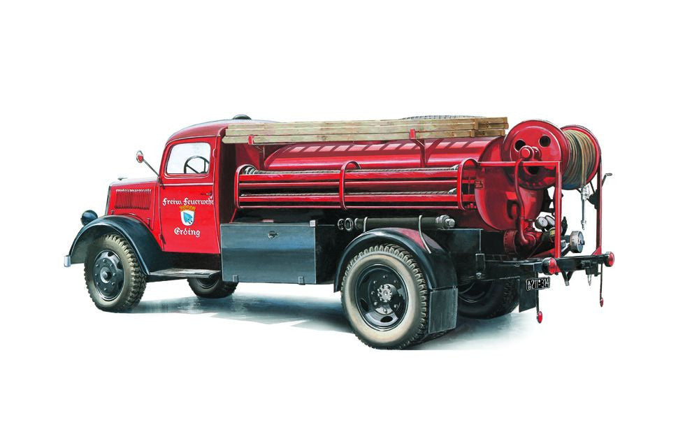 Maquette camion Opel Blitz pompiers - I3966