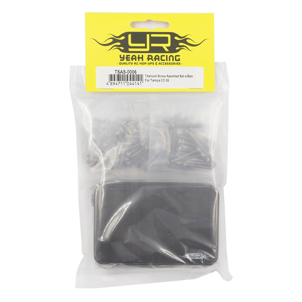 Ensemble de vis en titane assorties avec boîte pour Tamiya CC-02