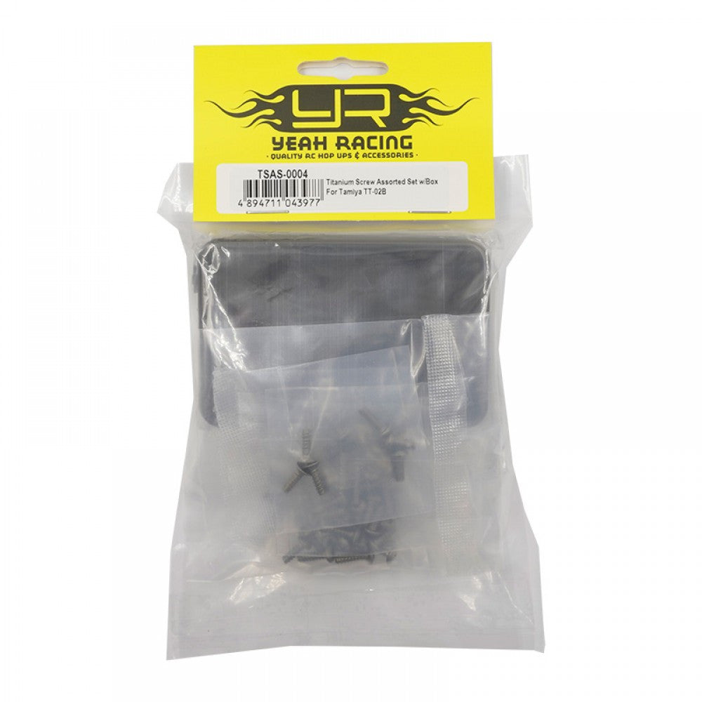Ensemble de vis en titane assorties avec boîte pour Tamiya TT-02B