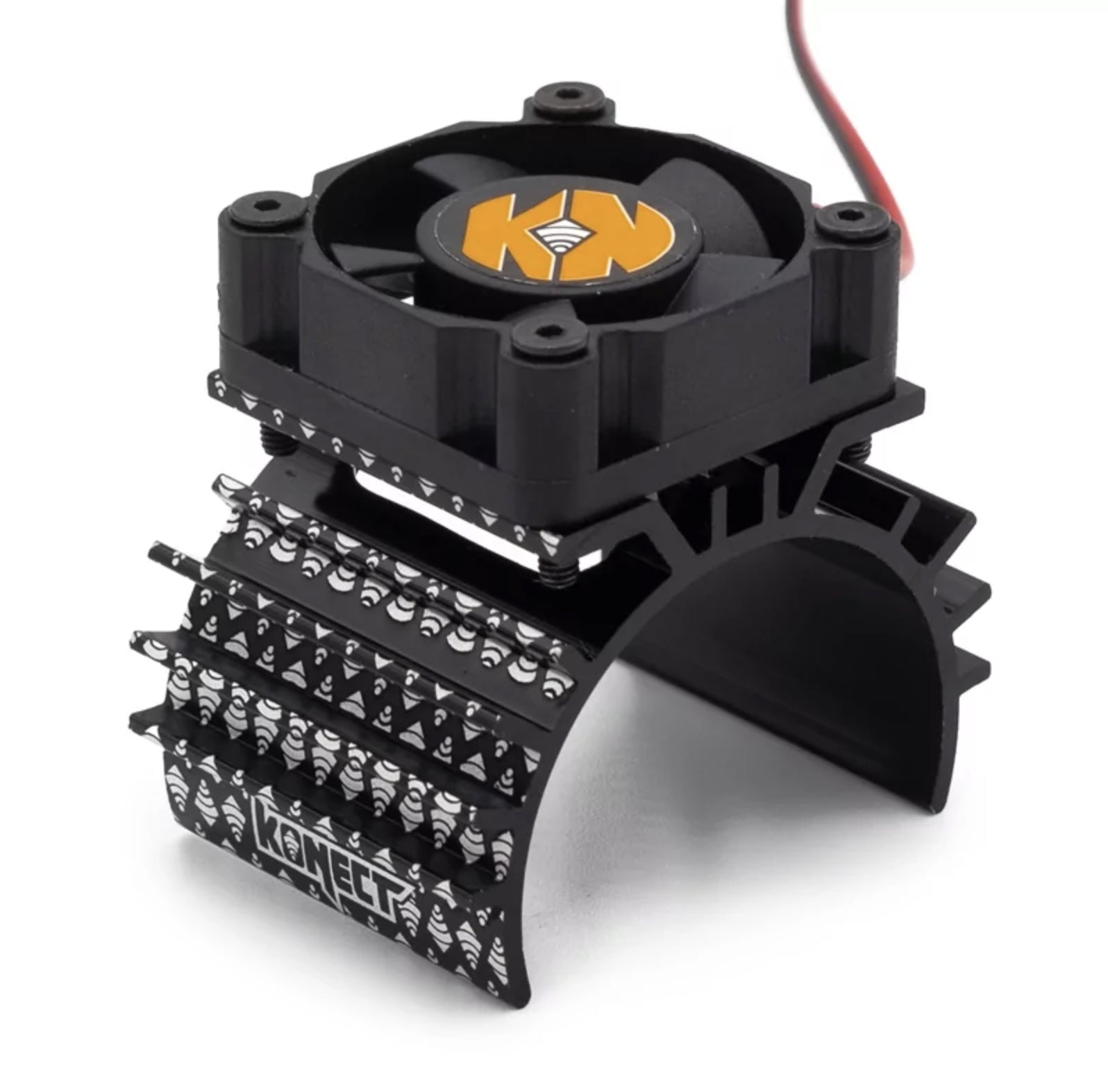 Support ventilateur moteur en alu (diam 36 mm) + Ventilateur 30x30 KN-FANH363030