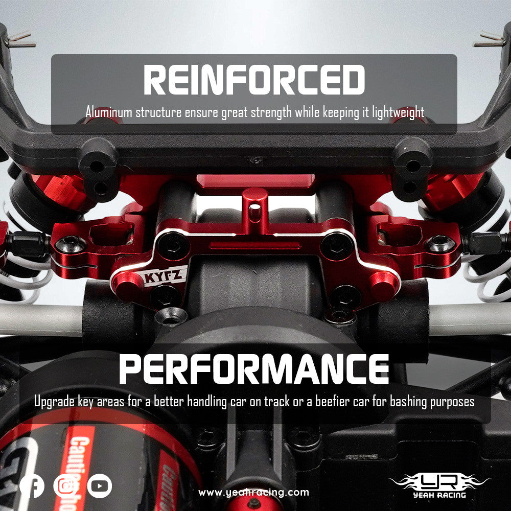 Support de carrosserie arrière en aluminium pour Kyosho 1/10 Fazer Mk2