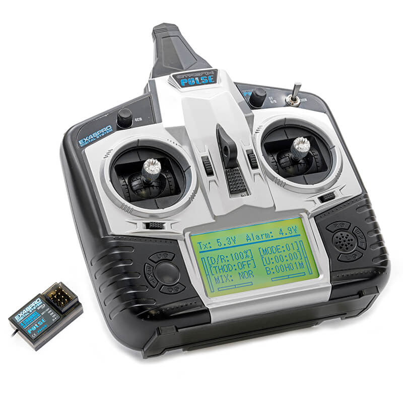 Radiocommande Etronix pulse EX4G 2.4GHZ FHSS 4 voies ET1111