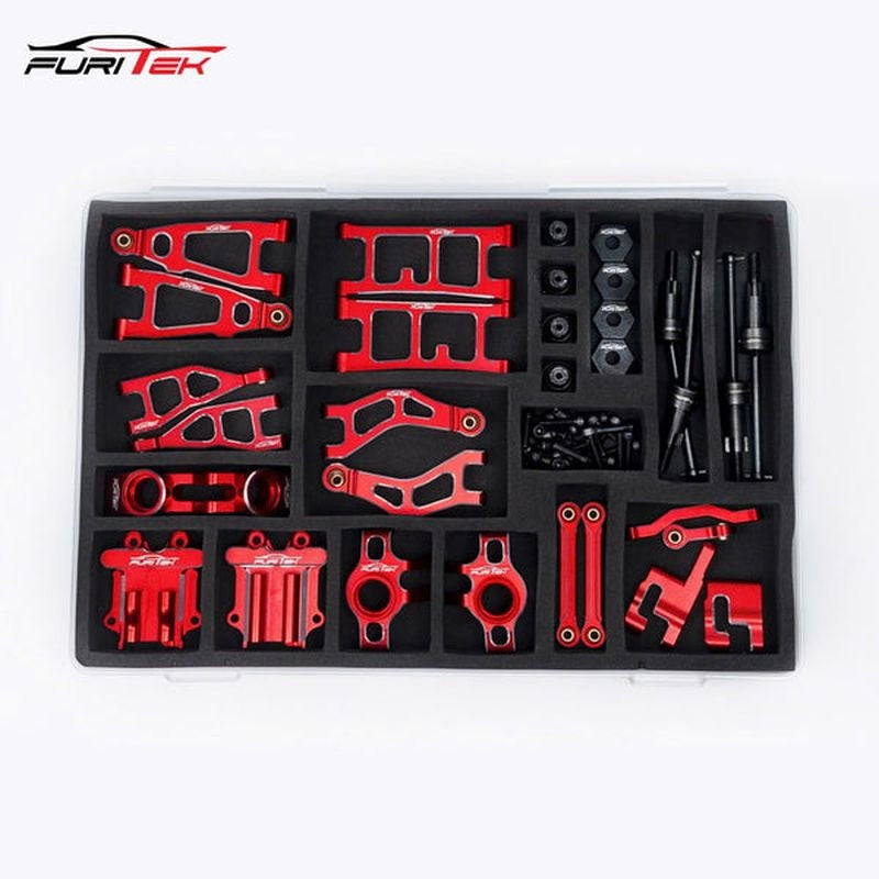 Kit de mise à niveau en alu Speed rouge Furitek pour Arrma Mojave Grom - FUR2598