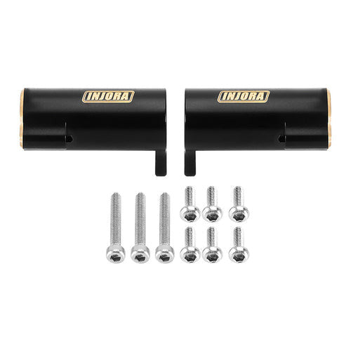 Tubes d'essieu arrière noirs INJORA pour 1/24 FMS FCX24M<br/>