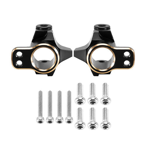 Moyeux en C en laiton noir INJORA pour 1/24 FMS FCX24M<br/>