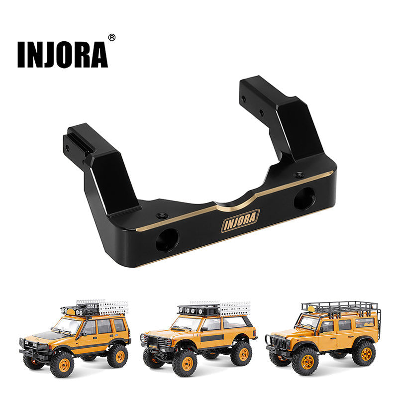 Support de pare-chocs avant en laiton noir INJORA pour 1/24 FMS FCX24M<br/>