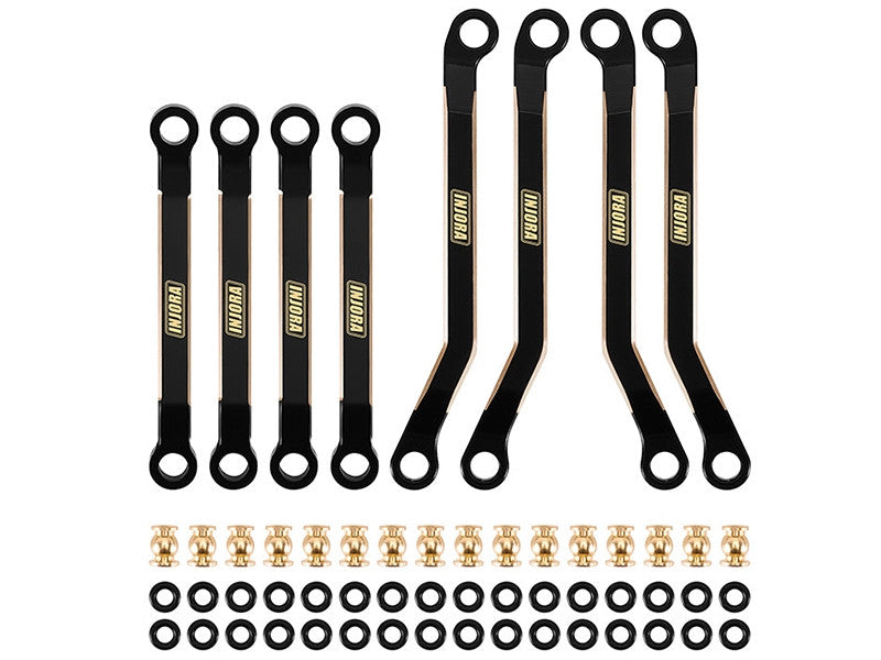 Jeu de maillons à dégagement élevé en laiton noir INJORA pour 1/24 FMS FCX24M