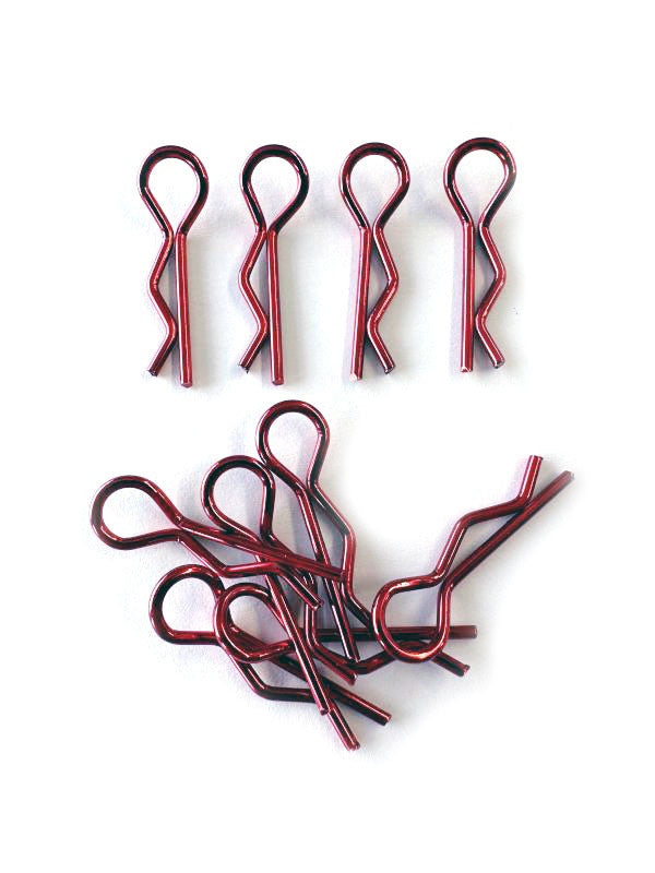 Clips 1/8 rouge pour carrosseries x 10