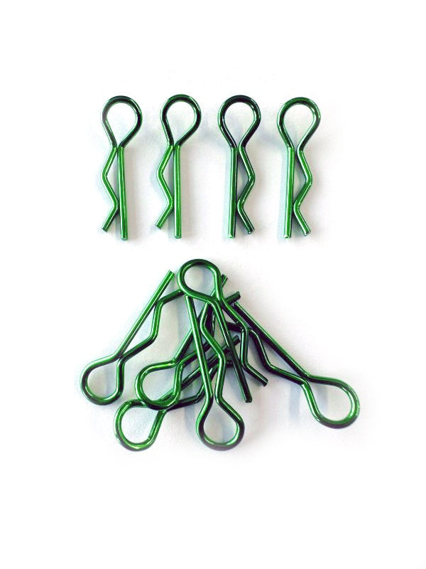 Clips 1/8 vertes pour carrosseries x 10