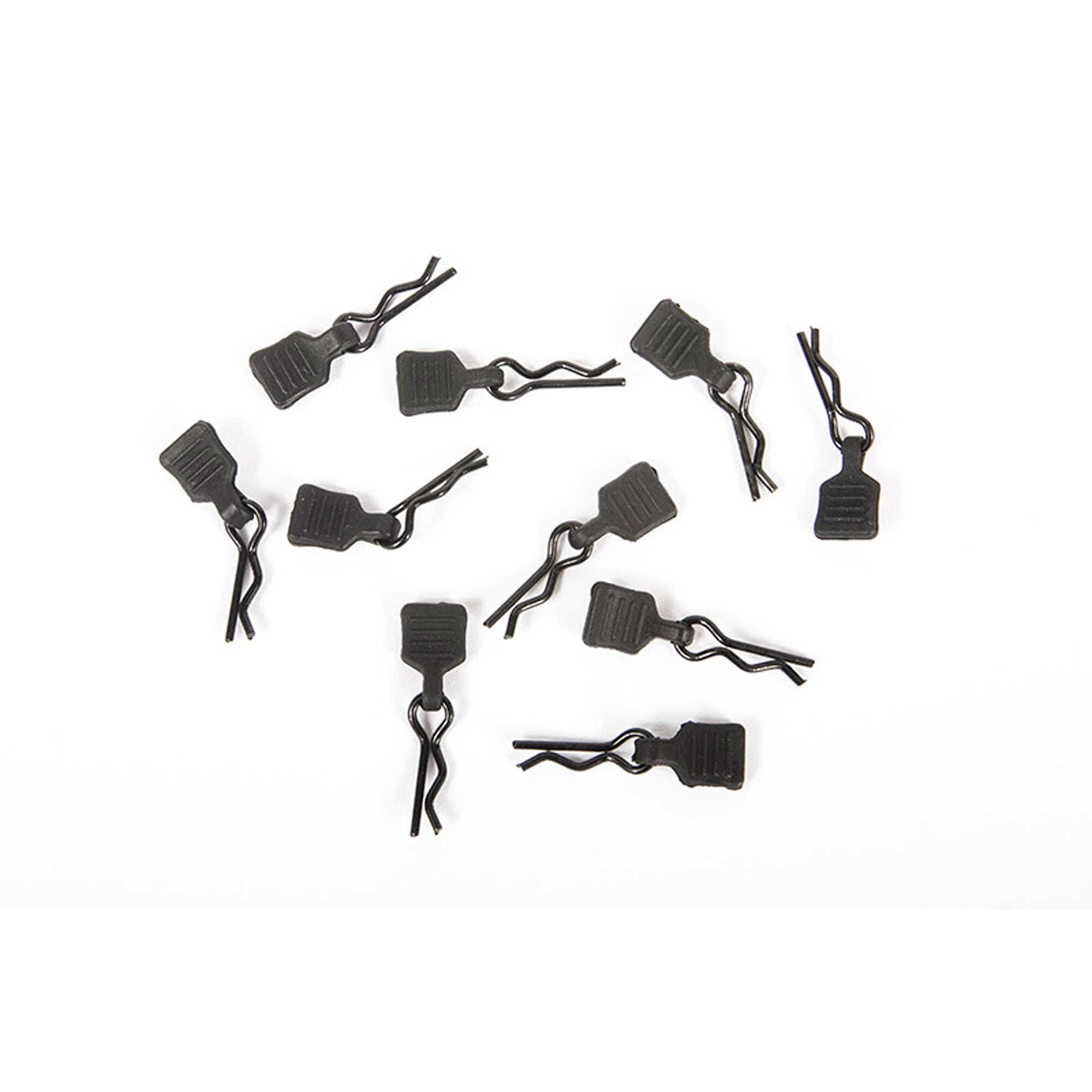 Clips de carrosseries 3 mm avec languette, noir (x10) - AXI206000