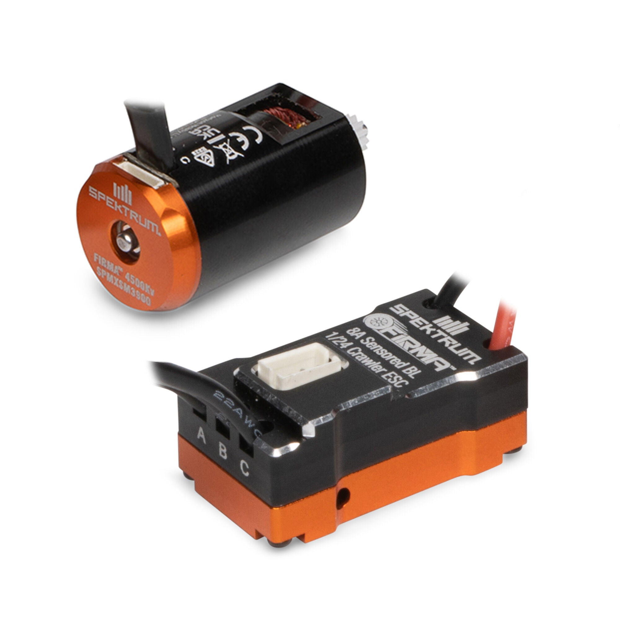Combo ESC/moteur brushless avec capteur Firma 8A : Rock Crawlers 1/24 - SPMXSEMC18