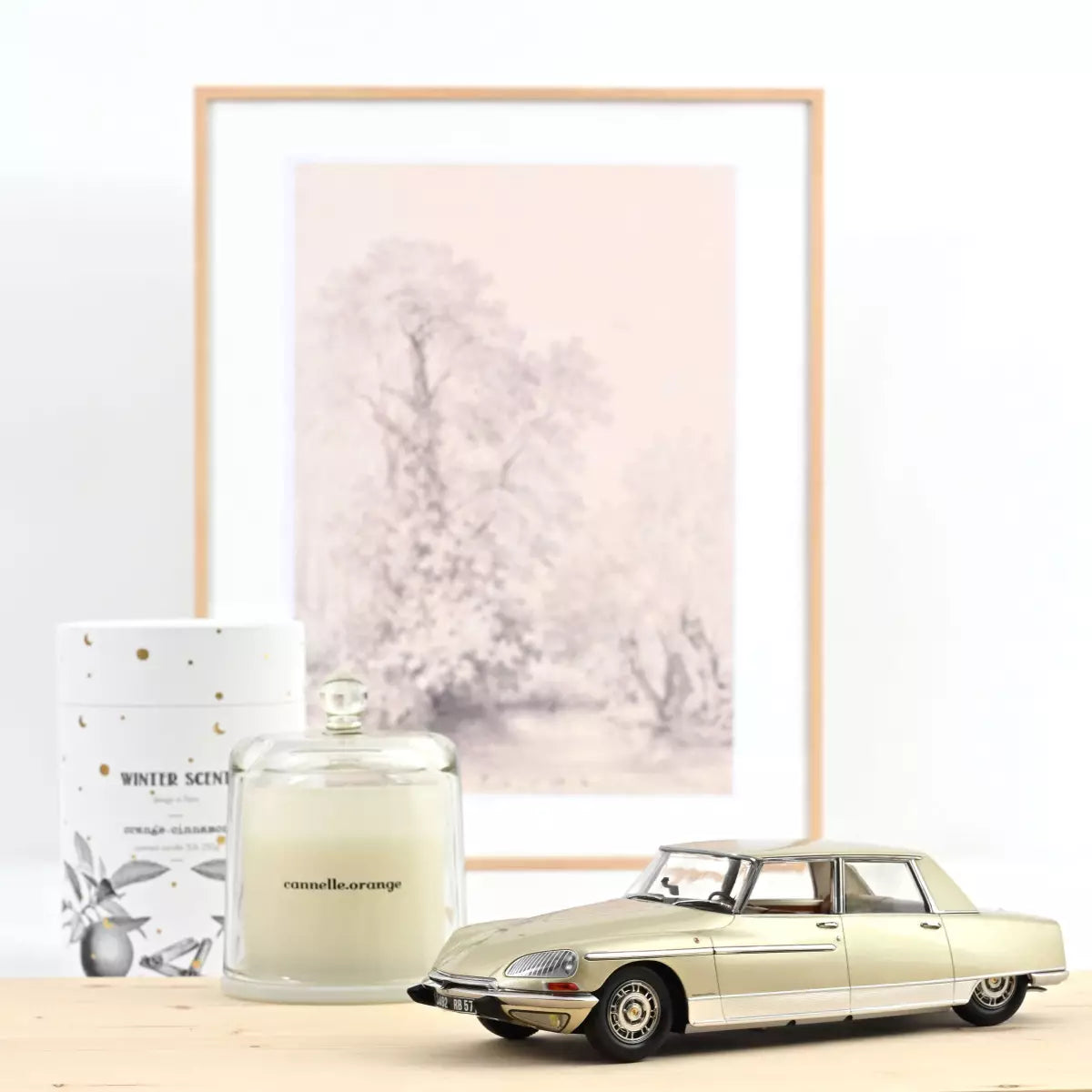 Voiture miniature collection 1/18 Citroën DS 21 Lorraine 1969 Champagne Norev 181756