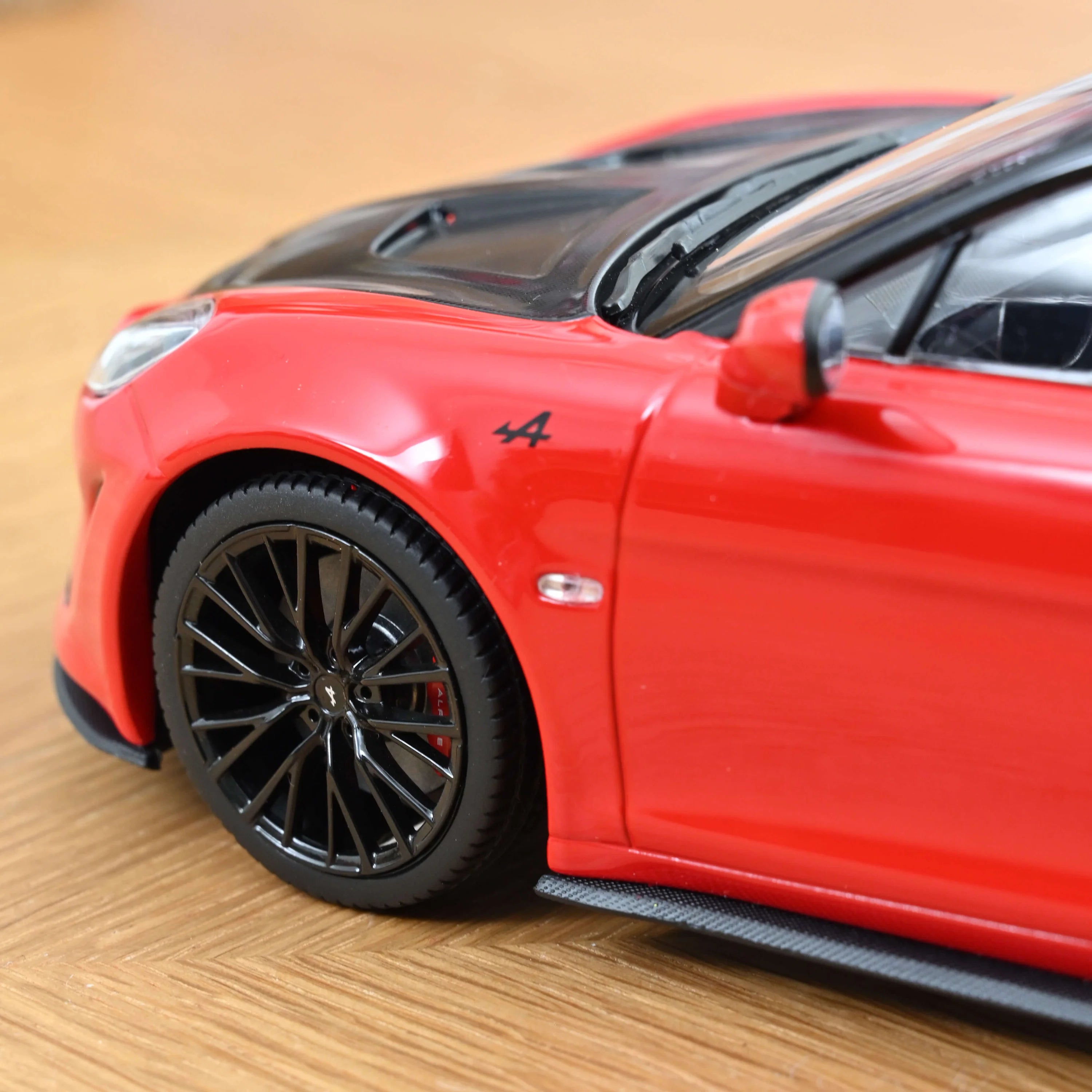 Voiture miniature collection 1/18 Alpine A110 R Turini 2025 Rouge Sismique Norev 185443 - Breizh Modélisme.