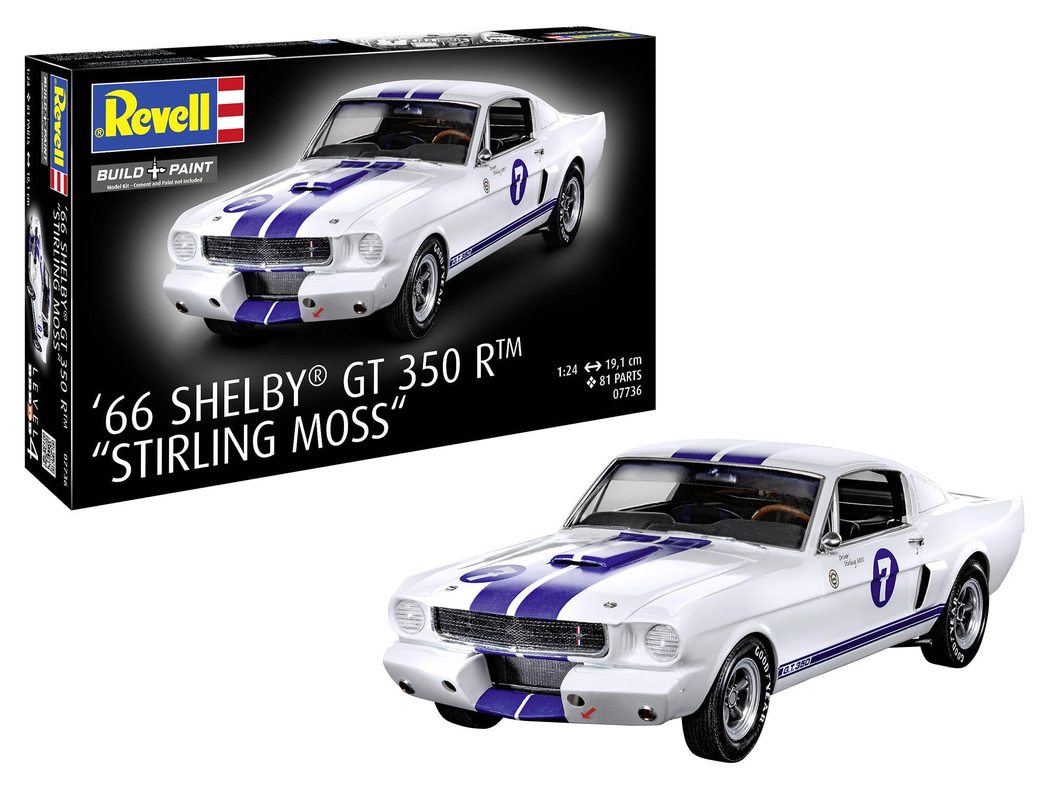 Maquette voiture 07736 Revell 1966 Shelby GT 350 R "Stirling Moss"