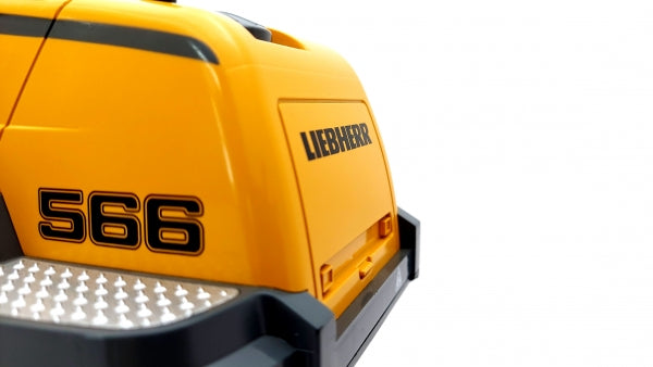 FM Electrics Chargeuse sur pneus Liebherr L566 Pro en métal 1/14 avec transmission intégrale - Breizh Modélisme.