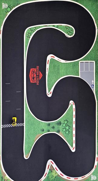 Circuit de course Pocket Racer 1/64 - Taille 160x90cm