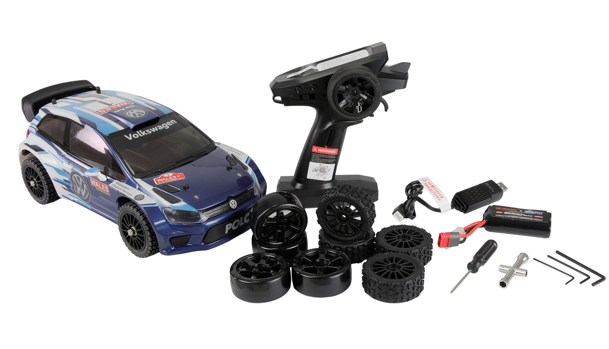 Voiture de rallye Volkswagen Polo R WRC 4WD RTR MJX Hyper GO 14304 1/14