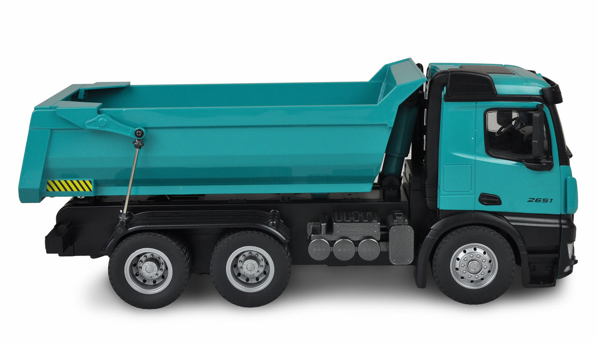 Camion RC en Métal Mercedes LKW Kipper PRO série PETROL" V2 - Amewi 22533