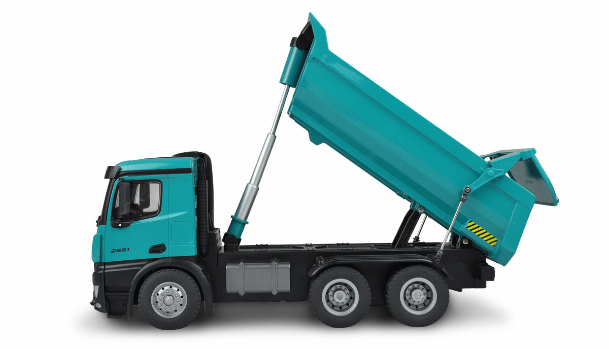 Camion RC en Métal Mercedes LKW Kipper PRO série PETROL" V2 - Amewi 22533