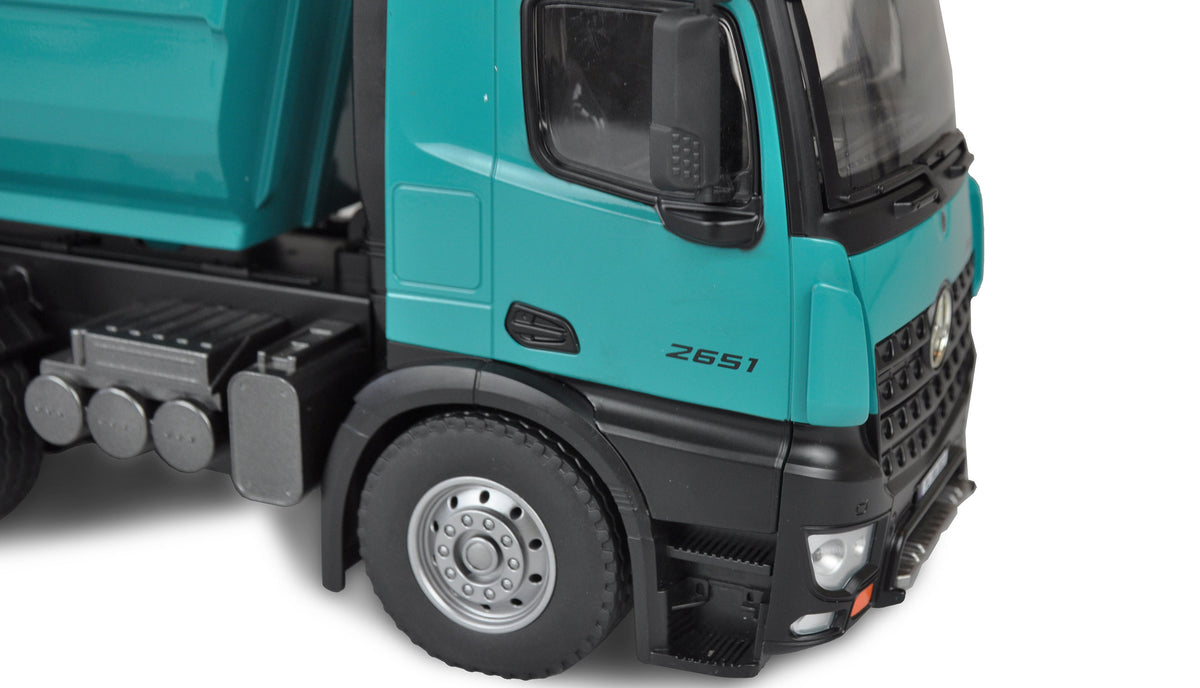 Camion RC en Métal Mercedes LKW Kipper PRO série PETROL" V2 - Amewi 22533