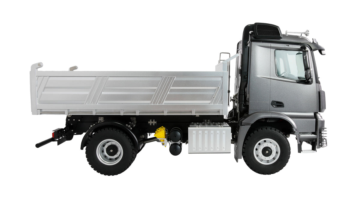 Camion à benne en métal 4x4 RTR gris 1/14 Amewi 22692 - Breizh Modélisme.