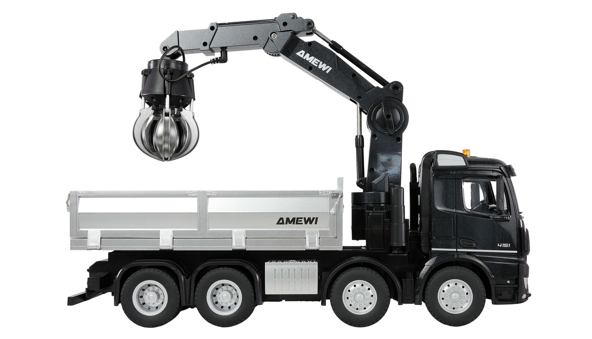Camion grue Mercedes-Benz Arocs 8x4 RTR 1/18 - Breizh Modélisme.