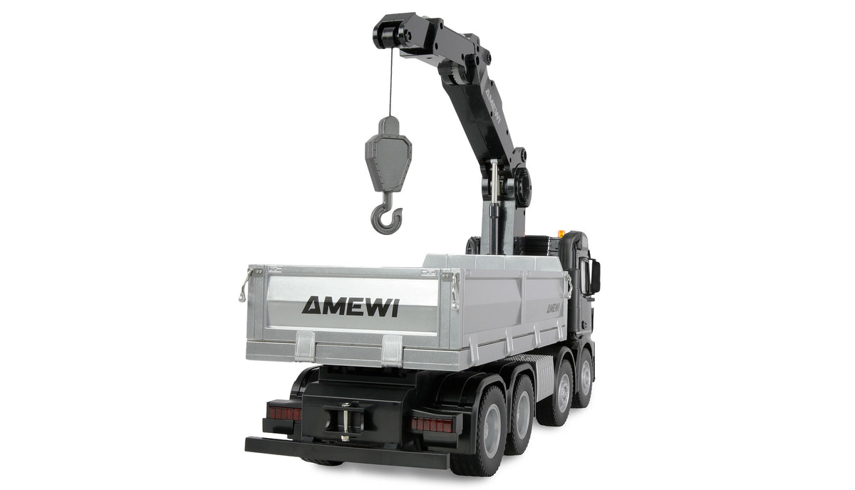 Camion grue Mercedes-Benz Arocs 8x4 RTR 1/18 - Breizh Modélisme.
