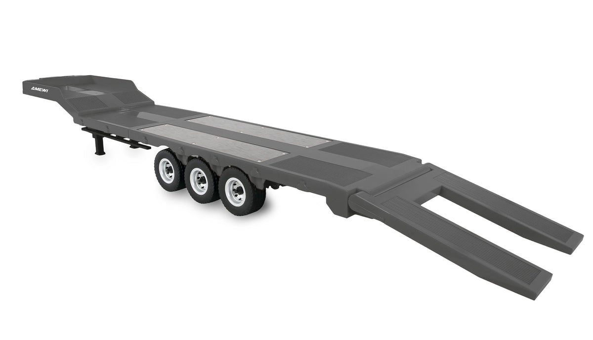 Amewi Scania 770S gris 1/18 avec remorque porte-engins RC - Breizh Modélisme.