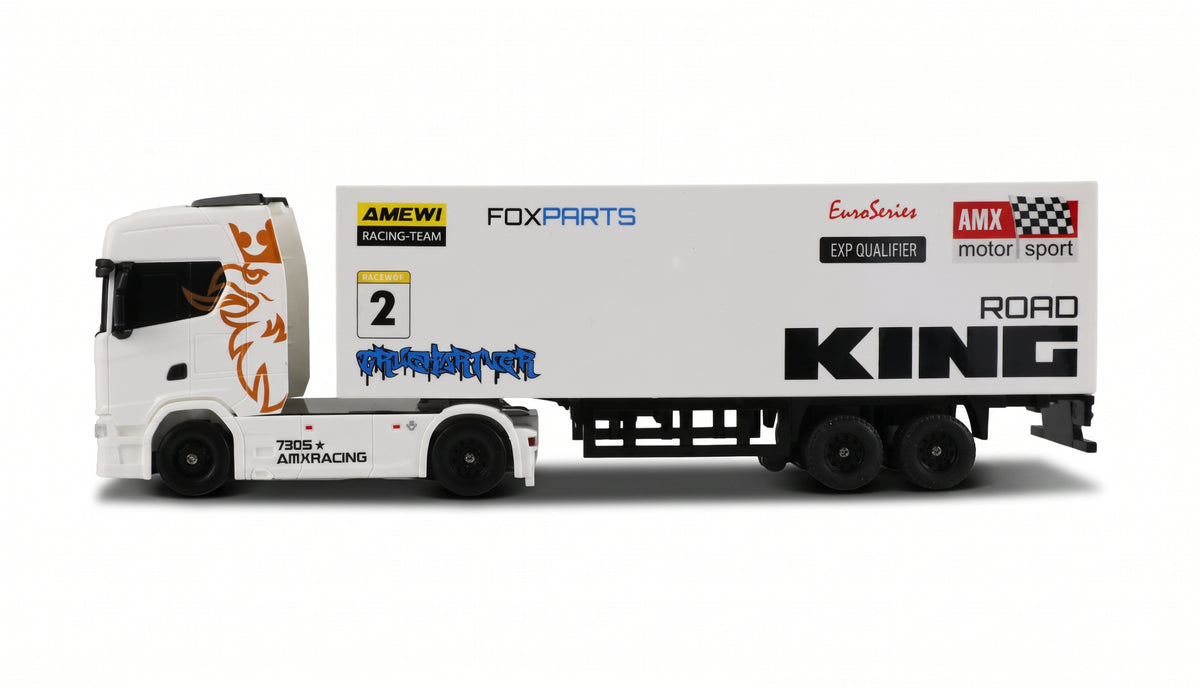 Mini Camion RC Scania 730 S 1/64 4x4 RTR avec remorque