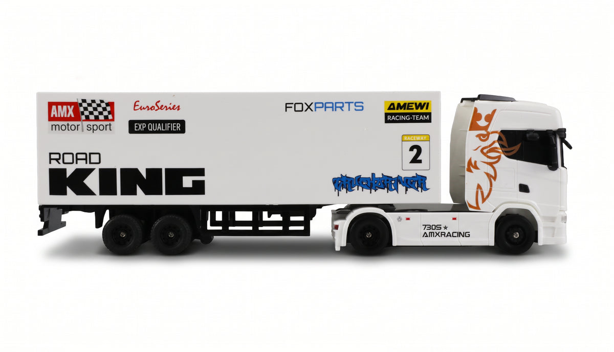 Mini Camion RC Scania 730 S 1/64 4x4 RTR avec remorque