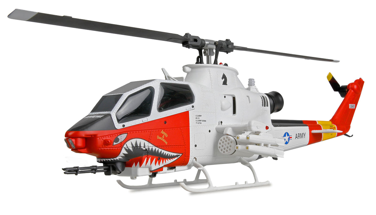 Hélicoptère Bell AH-1 Arctic Cobra 6 canaux 3D/6G RTF - Breizh Modélisme.