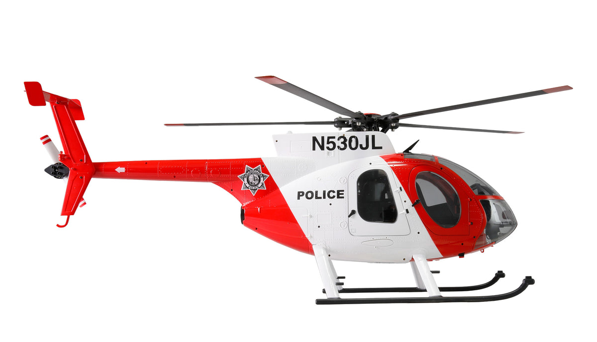 Hélicoptère RC Hughes MD500 Pro GPS LiDAR-TOF – Édition Police 1/16 – RTF - Breizh Modélisme.