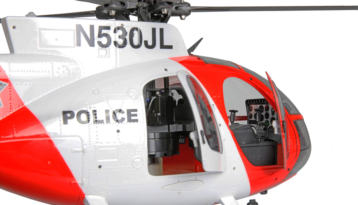 Hélicoptère RC Hughes MD500 Pro GPS LiDAR-TOF – Édition Police 1/16 – RTF - Breizh Modélisme.