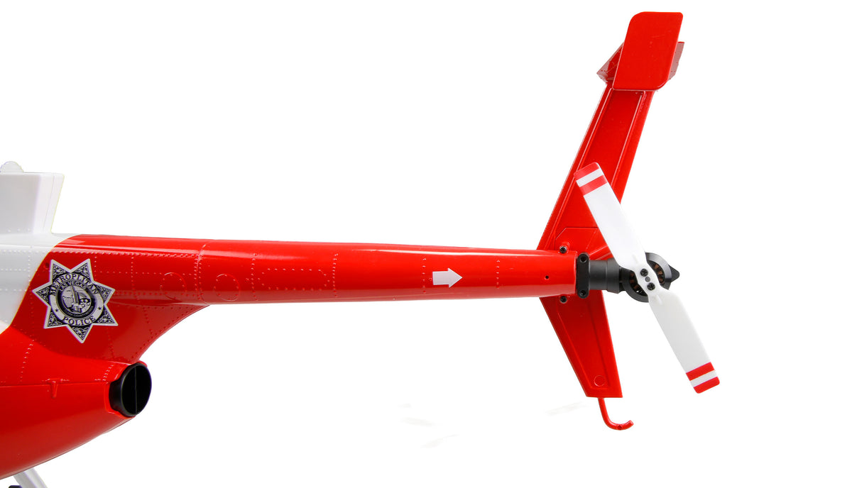 Hélicoptère RC Hughes MD500 Pro GPS LiDAR-TOF – Édition Police 1/16 – RTF - Breizh Modélisme.