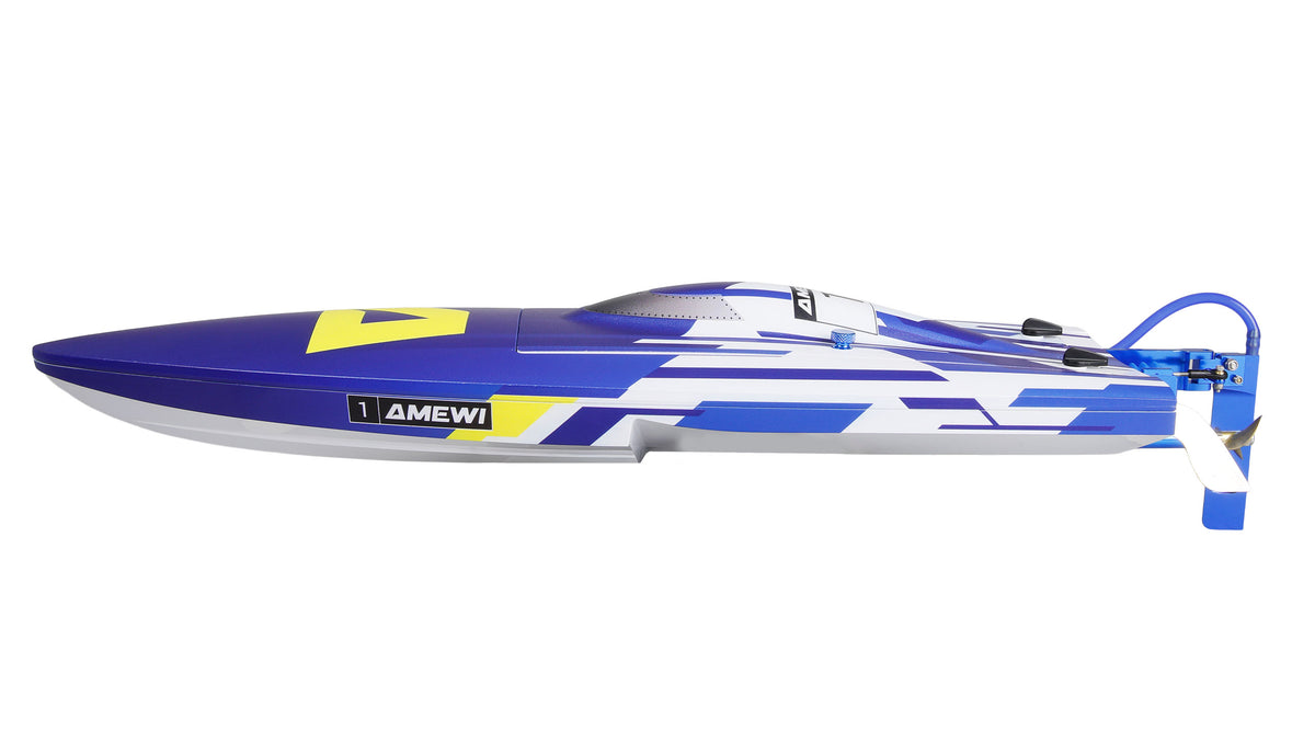 Bateau RC Amewi Marlin S5 Brushless Explorer Mono RTR bleu