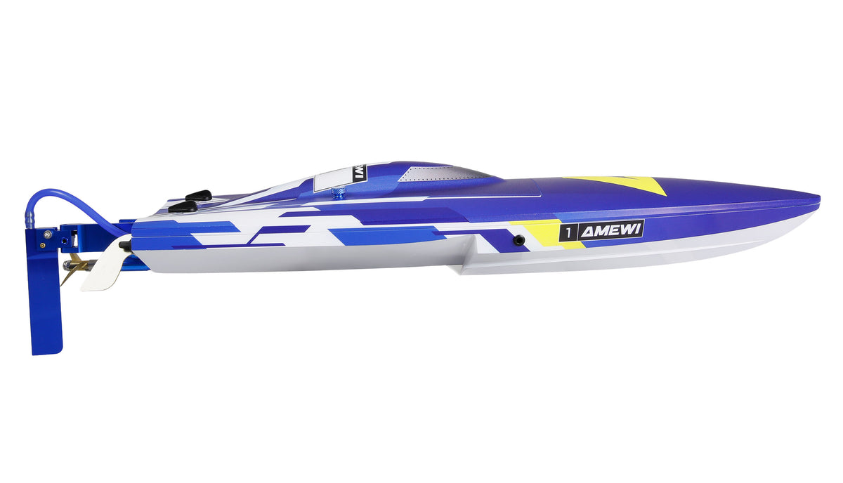 Bateau RC Amewi Marlin S5 Brushless Explorer Mono RTR bleu