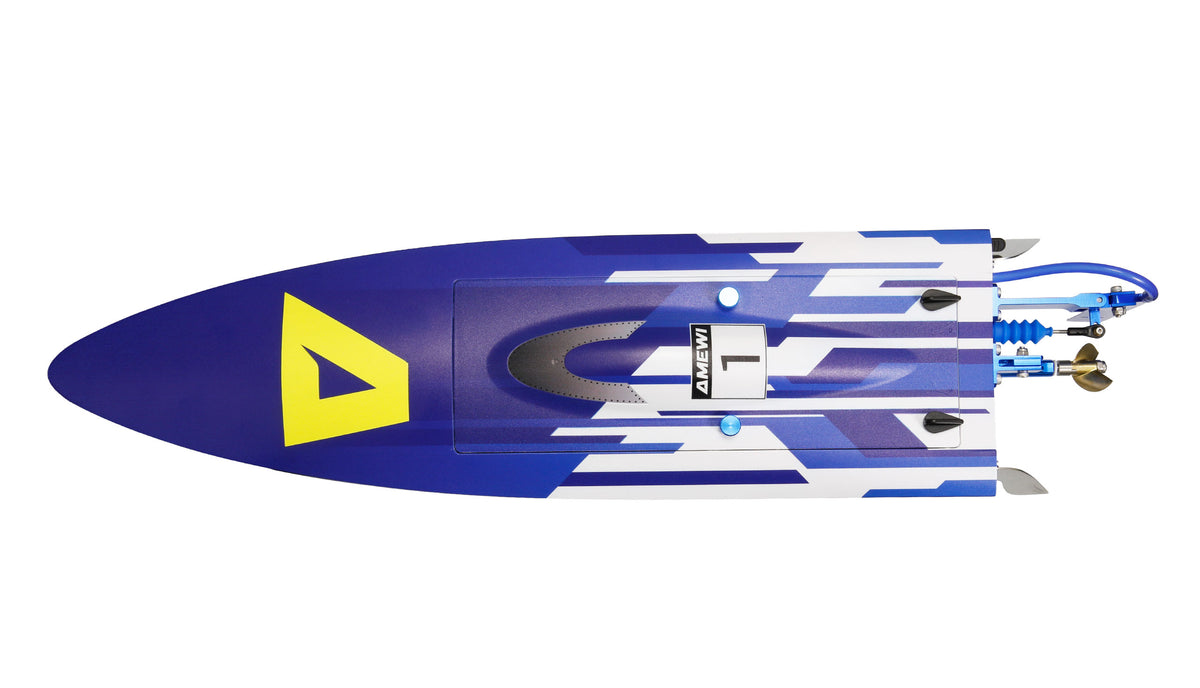 Bateau RC Amewi Marlin S5 Brushless Explorer Mono RTR bleu