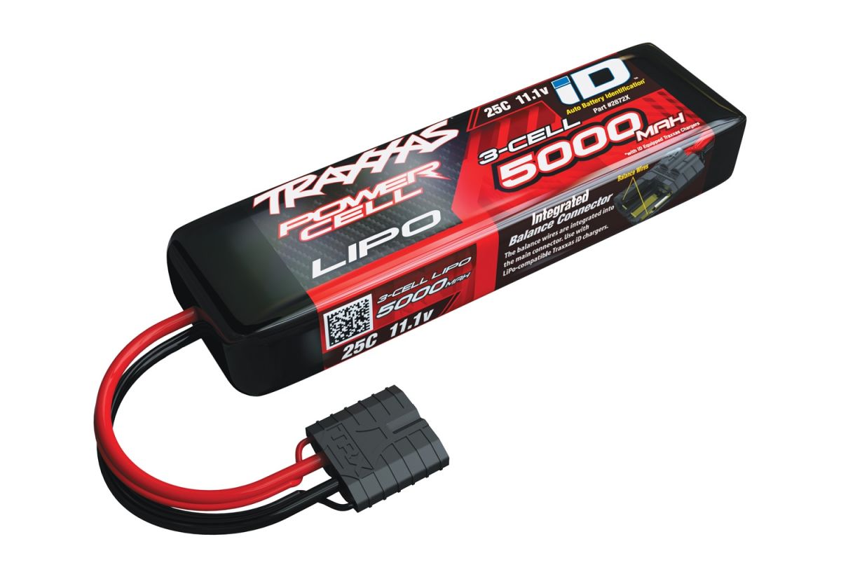 Batterie lipo 3S Traxxas 2872X ID 11,1v 5000mah 25C